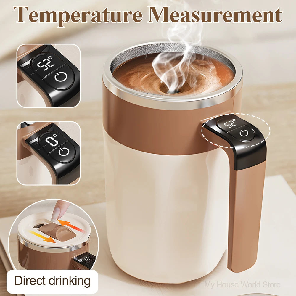 Self Stirring Mug With Temperature Display