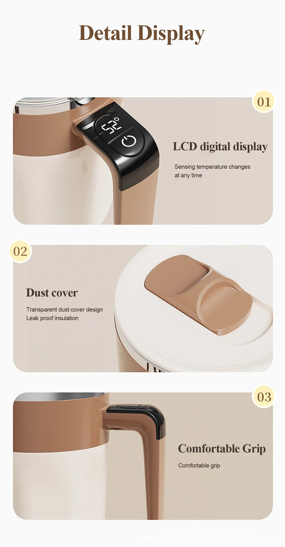 Self Stirring Mug With Temperature Display