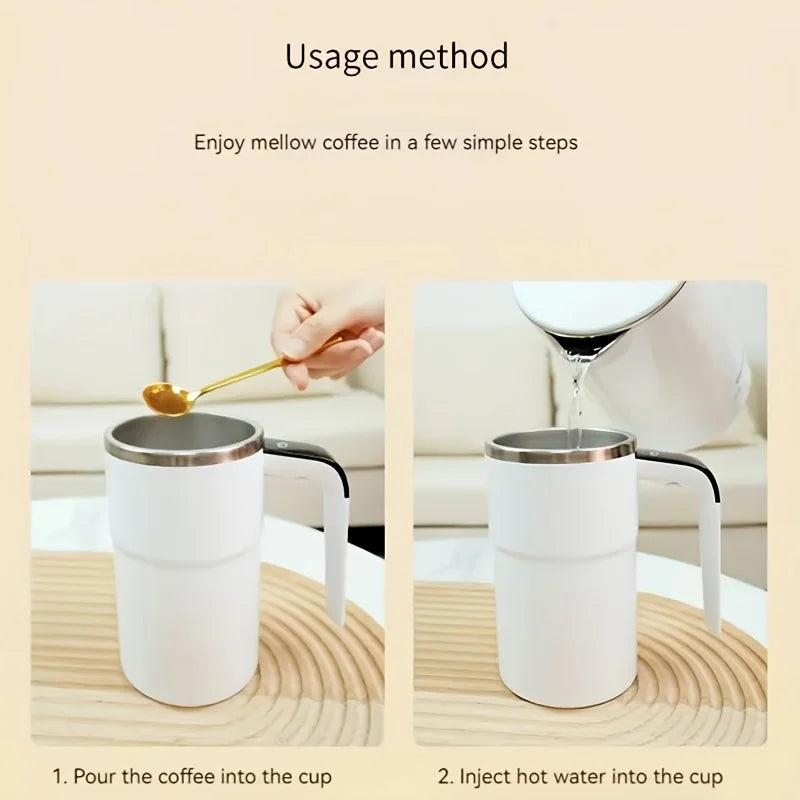 Temperature Display Automatic Stirring Mug