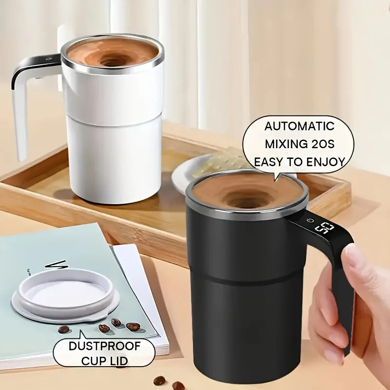 Temperature Display Automatic Stirring Mug
