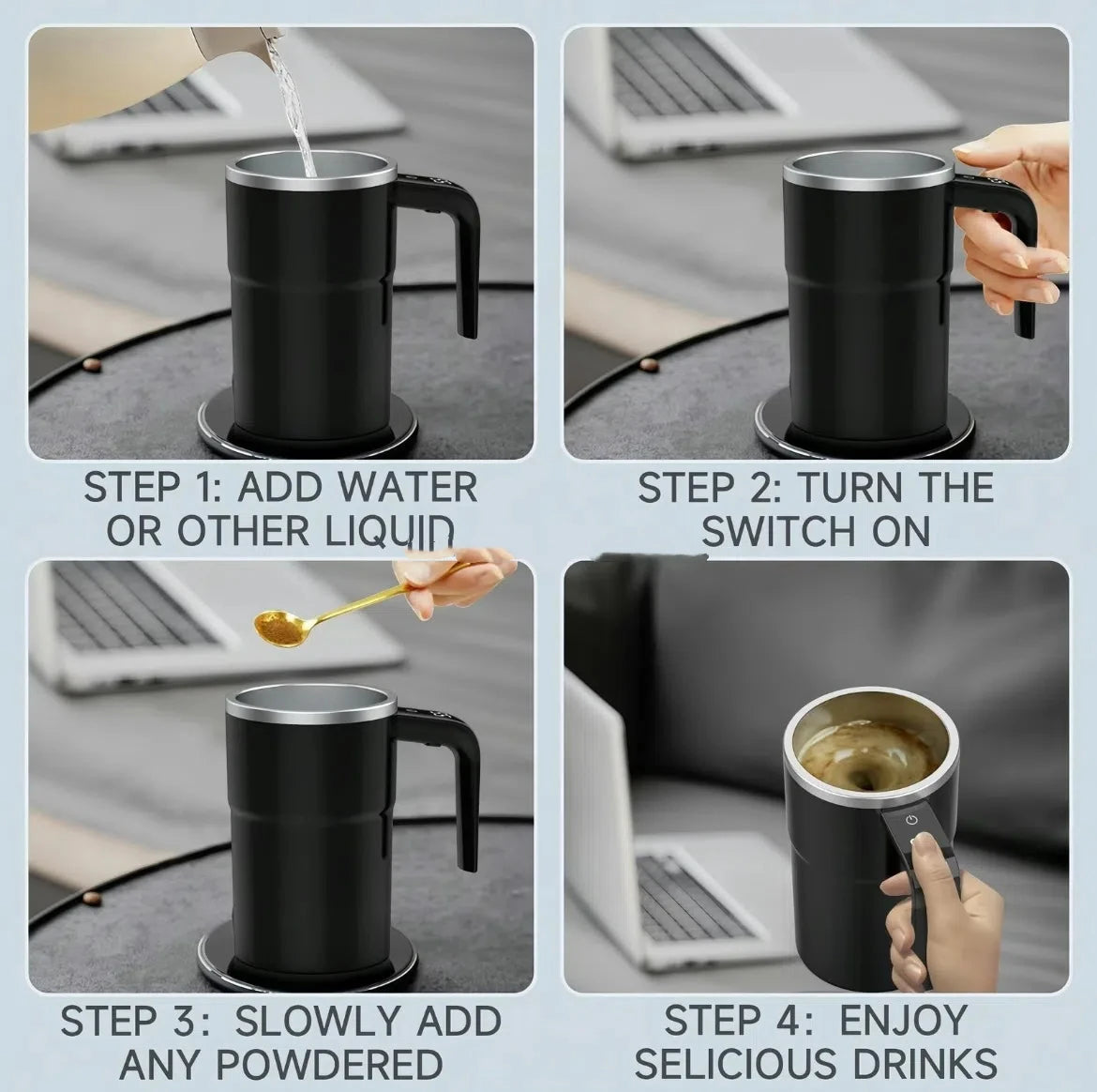 380ML Electric Self Stirring Coffee Mug