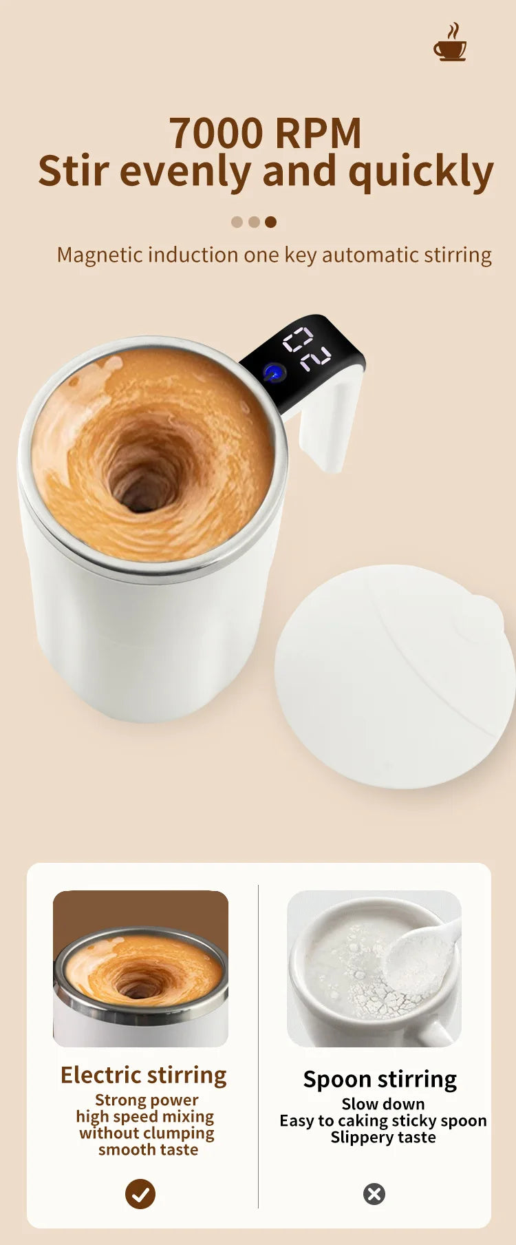 Smart Electric 380ML Automatic Stirring Mug