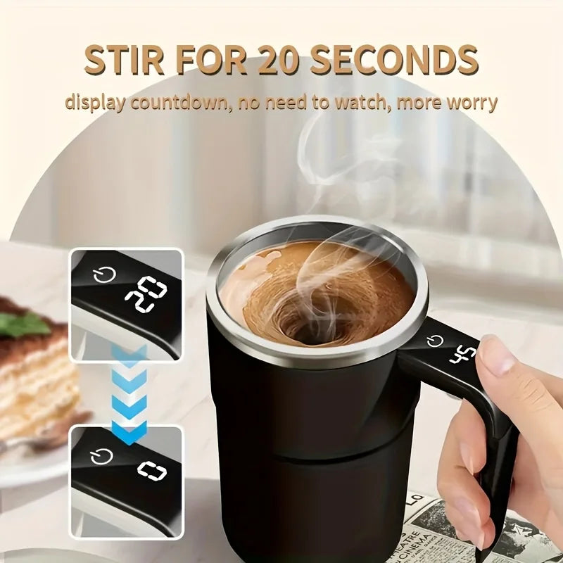 Temperature Display Automatic Stirring Mug