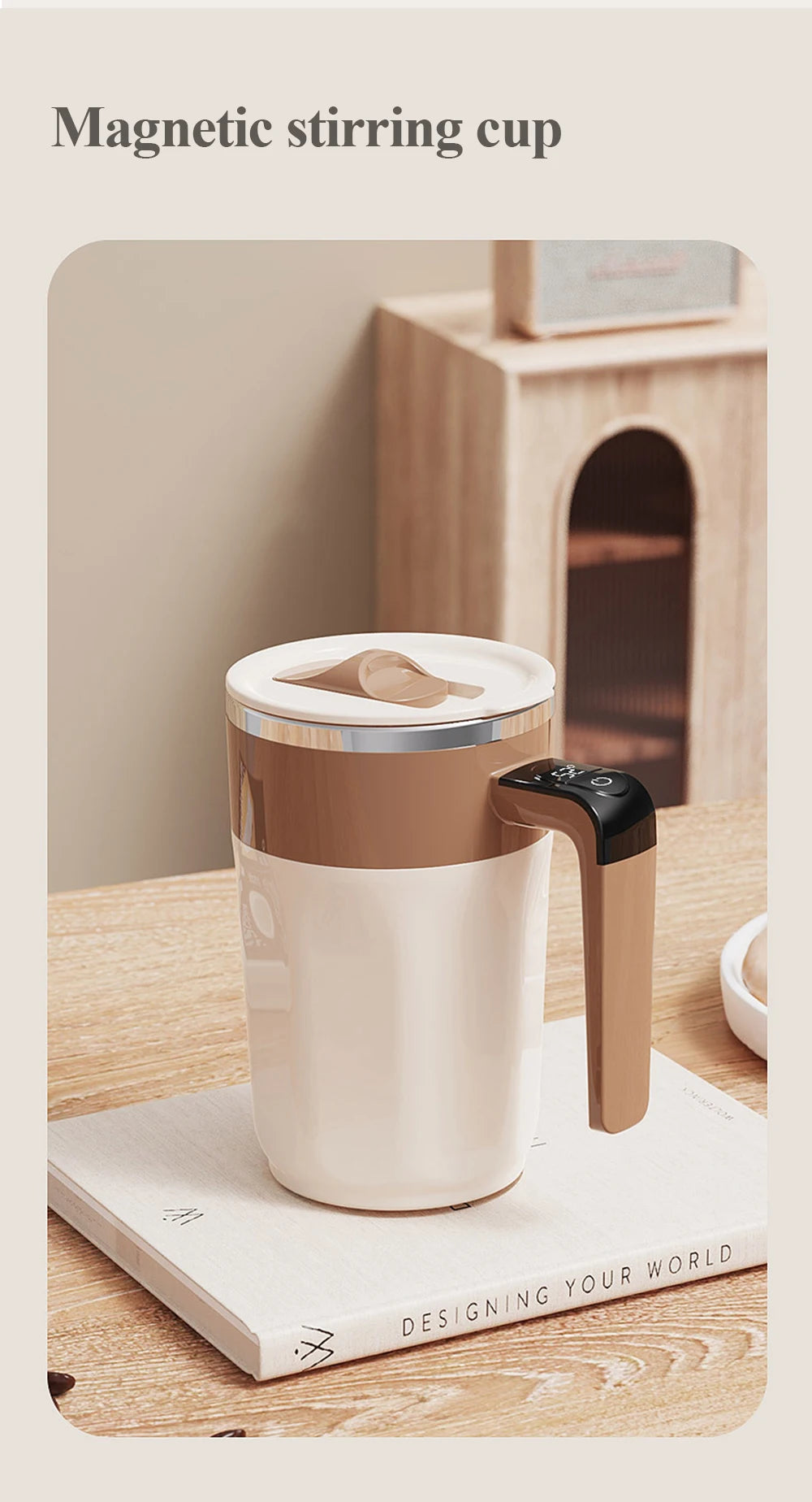 Self Stirring Mug With Temperature Display