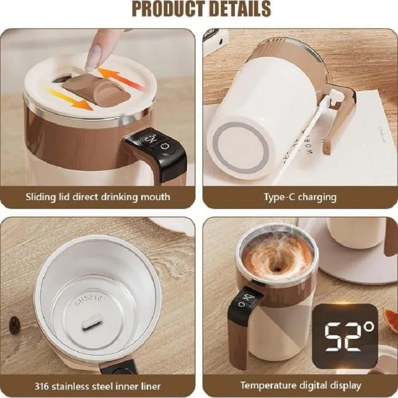 Self Stirring Mug With Temperature Display