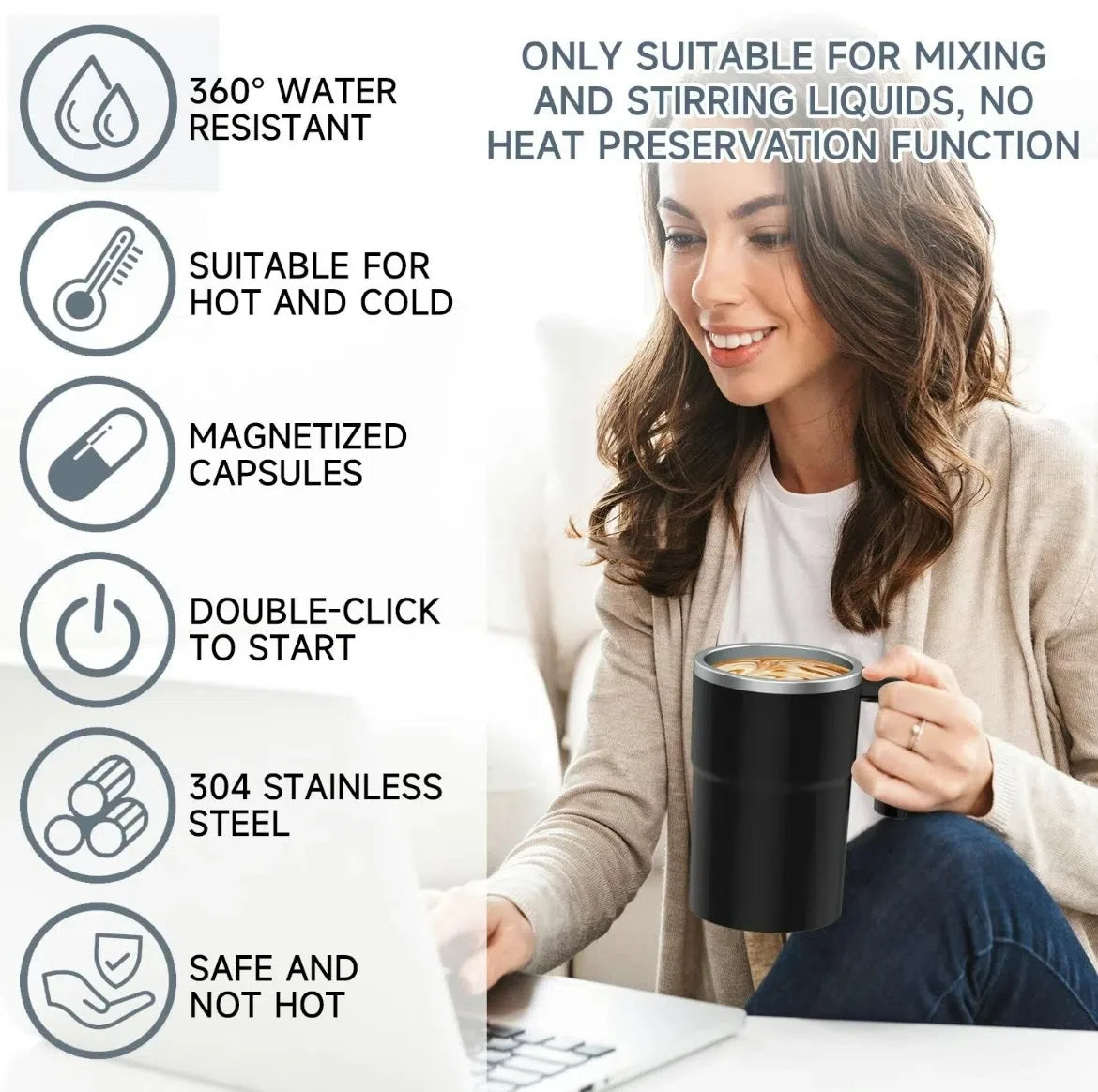 380ML Electric Self Stirring Coffee Mug